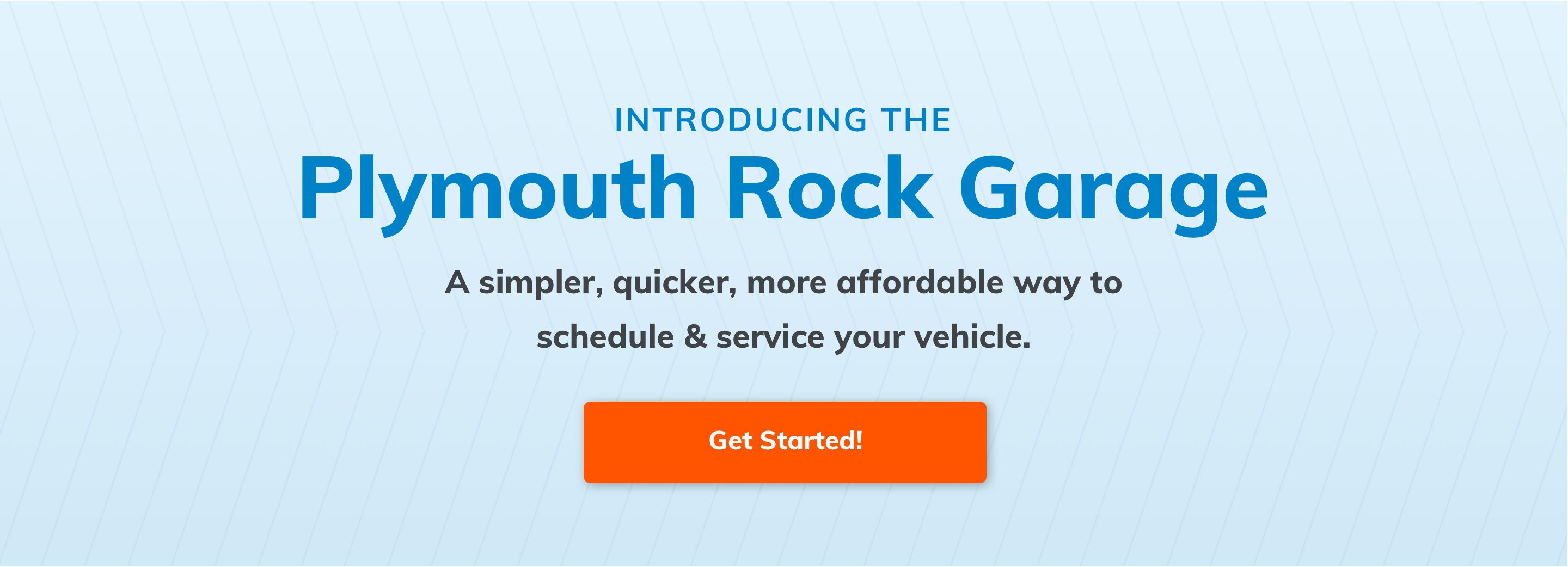 Introducing the Plymouth Rock Garage